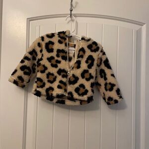 Infant leopard print coat